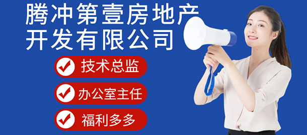 騰沖第壹莊房地產(chǎn)開(kāi)發(fā)有限公司招聘信息