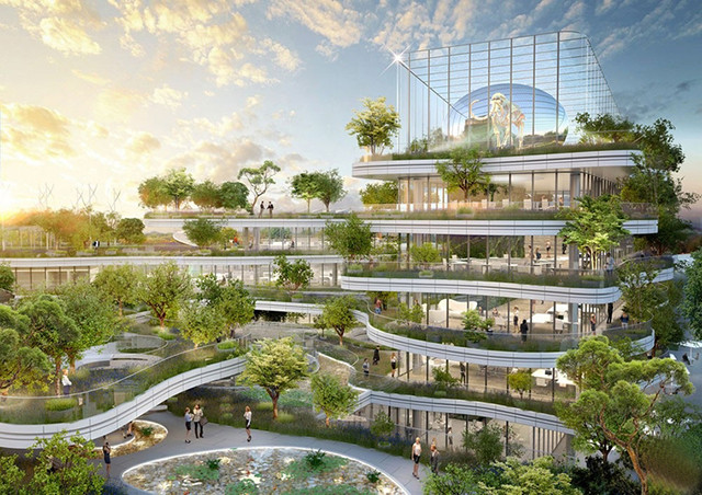 建筑师设计：法国充满绿色能量的生态办公楼