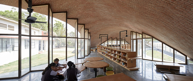 结构工程师打造砖拱学校图书馆