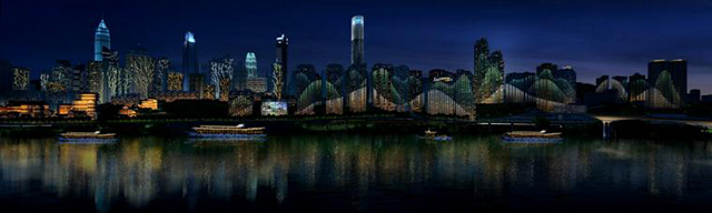 重庆渝中半岛夜景照明设计